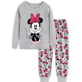 Miniatyrbild 2 av 4: Flickors Pyjamas Disney Minnie Tryckt Toppar + Byxor Nattkläder Set A A 130cm