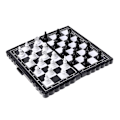 Miniatyrbild 1 av 5: Fällbart schackbräde i miniformat Magnetiskt schackset Resebart Schack i fickformat (FMY)