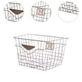 Miniatyrbilde 4 av 5: Sykkelkurv Front Styrekurv Rustfritt Stål Bære Kjæledyr Robust Diverse Bære Oppbevaringsbeholder for Sykling Fotturer Style A
