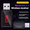 Pikkukuva 5 / 5: Auton Bluetooth 5.3 FM-lähetin USB Langaton Audioadapteri Handsfree-puhelut MIC HIFI Stereolla As Shown