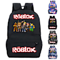 Pikkukuva 4 / 5: Roblox Peli Lasten Reppu Koululaukku Opiskelijan Olkalaukku Kannettavan Tietokoneen Laukku Matkareppu C C 30*12*42cm