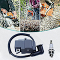 Miniatyrbillede 2 af 4: Tændspole til Stihl Ms311 Ms391 Ms 311 391 Motorsav med Tændrør Udskiftningsdele 1140 400 1303/1140 1,hww