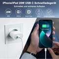 Miniatyrbilde 2 av 4: Hurtiglader - ELLBM - 20W - Kompatibel med iPhone 13 Pro Max - 1M Kabel - Type-C