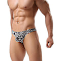Miniatyrbild 4 av 4: Print stringtrosa för män G-string underkläder Grått ormmönster Grey snake pattern M