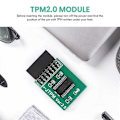 Miniatyrbillede 5 af 5: TPM 2.0 Krypteringssikkerhedsmodul Fjernkort LPC-14PIN Modul 14Pin LPC til MSI TPM2.0 LPC 14 Pin