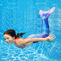 Miniatyrbillede 2 af 3: Svømmehalefinne til svømning - Mermaid Tails - lilla og hvid purple white S
