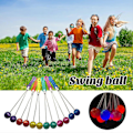 Miniatyrbild 2 av 5: Kids Leisure Pro-clackers Boll Fidget Leksak Fickformat Swing Bollar Tröghetskollision Antistress Klassisk Leksak Tröghetsslag Boll Handövningsleksaker Fidg With Light