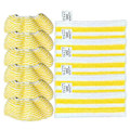 Miniatyrbilde 1 av 5: 11 stk. dampmoppekluter for Easyfix SC2 SC3 SC4 SC5 håndholdt støvsuger deler mikrofiber moppepute White  Yellow