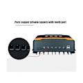 Miniatyrbillede 3 af 5: 60A MPPT Solcelle Laderegulator 12V 24V Auto Adapterende Blysyre Lithium Batteri Opladningscontroller Black