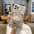 Pikkukuva 1 / 5: Piirretty iPhone-kotelo ja kimaltava puhelinteline, söpö puhelinkotelo tytöille ja naisille, Mikki Mickey iPhone 13 pro