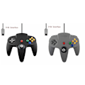 Miniatyrbild 1 av 5: 2-pack Klassisk Trådbunden N64-handkontroll Retrospel 64-bitars Spelhandkontroll Joystick Ersättningshandkontroll 17 2 pcs