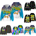 Miniatyrbild 2 av 3: Pojkflick 3D Hoodie Höst Vinter My Singing Monsters Tröja B B 150cm
