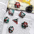 Miniatyrbild 4 av 5: Dnd Tärningar 6 x 7 Set Polyhedral Dubbel Färg Tärningspåsar för Dungeons and Dragons Mtg Brädspel Rpg Dnd D20 D12 D10 D8 D4