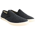 Miniatyrbillede 2 af 5: Seavees Baja Standard Slip-On Sort Canvas Herre Plimsolls BAJA SLIP ON STD_BLACK LINEN Black UK 7 EU 41 US 8