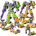 Miniatyrbillede 4 af 4: Transformeret Constructicon Devastator Sæt 6 I 1 Legetøj - Green