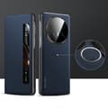 [KK] SULADA Kevlar 600D Texture Smart Window Läderfodral Kompatibel med Honor Magic V5 Blue