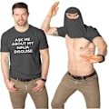 Miniatyrbild 1 av 5: Ninja Disguise T-shirt Karate Martial Arts Tee Top - Barn & Vuxen Mörkgrå Dark gray M