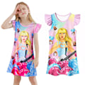 Miniatyrbillede 1 af 4: Pige Kjole med Taylor Swift Motiv - Pyjamas til Sommeren 130cm