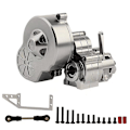 Pikkukuva 1 / 5: Metallinen täydellinen vaihdelaatikko vaihteistolaatikko yhdellä vaihteella 1/10 RC Crawler -autolle Axial SCX10 AX10 Titanium