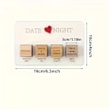Miniatyrbilde 3 av 4: Date Dice, Take Out Dice for par, Portabelt terningesett i tre for par, voksne kvinner, menn