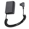 Miniatyrbilde 1 av 5: NP FZ100 Dummy Batteri til D-Tap for V-Mount BP Batteri for A7r3/A7M3/A7S3/Fx3 A9 Black