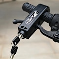 Miniatyrbillede 1 af 4: Holdbart ABS-materiale tyverisikringslås, egnet til cykler og motorcykler, let og nem at bære red