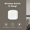 Miniatyrbild 4 av 5: Tuya WIFI 2-vägs Scenknapp Strömbrytare Fjärrkontroll WiFi Version