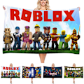 Miniatyrbild 2 av 2: Roblox Game Badlakan för barn och vuxna, Strandhandduk, Mikrofiber Poolhandduk, 70 x 150 cm, Present A A 75*150cm