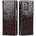 Miniatyrbillede 1 af 4: Galaxy Z Fold 2 5g Etui i Crazy Horse Mønster Læder Foldbart Touch Samsung Galaxy Z Fold 2 5g Kaffe Y_Gave til G