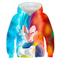 Miniatyrbillede 1 af 3: Dragon Ball 3D Print Børne Langærmet Lynlås Hoodie C C 130cm