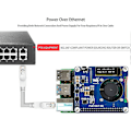 Miniatyrbild 3 av 5: Power Over Ethernet Hat Stöd 802.3af Poe Nätverks Expansionskort Med Oled För 4 Modell B 3b+