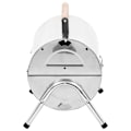 Miniatyrbillede 5 af 10: vidaXL Bærbar Kulgrill Dobbelt Rustfrit Stål Silver Silver