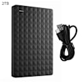Miniatyrbillede 1 af 5: 500GB/1TB/2TB/4TB/30TB HDD Kabinet Hurtig Overførsel Stor Kapacitet Data Lagring Micro USB3.0 Ekstern Harddisk Case 2TB