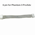 Pikkukuva 3 / 5: Uusi 6-nastainen/8-nastainen kameran liitäntäkaapeli DJI Phantom 3 Pro/adv/se -droneen, varaosat 6 pin for 3AP