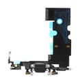 For iPhone SE (2020) Dock Connector Ladeport Flexkabel Erstatning (uten logo) - Svart