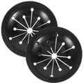 2st avfallskvarnskydd diskbänksbaffel avfallskvarnstillbehör (svart) Black 2pcs