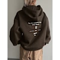Miniatyrbild 1 av 5: Dazy Slogan Grafisk Drop Shoulder Dragsko Kaffe Brun Coffee Brown L