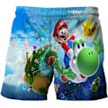 Miniatyrbild 1 av 3: Pojkar 3D Super Mario Bro Badbyxor Pool Kläder Sommar För Barn 5-10 År CC C 120cm