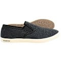 Miniatyrbillede 4 af 5: Seavees Baja Standard Slip-On Sort Canvas Herre Plimsolls BAJA SLIP ON STD_BLACK LINEN Black UK 7 EU 41 US 8