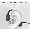 Pikkukuva 3 / 4: Luujohtokuulokkeet Bluetooth 5.0 Langattomat Kuulokkeet Vedenpitävä Urheilukuuloke Mikillä Treeneihin Juoksuun Ajoon red