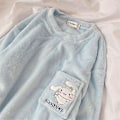 Pikkukuva 3 / 5: Piirretty söpö pyjamasetti naisille, talvi, kawaii Sanrios Cinnamoroll, korallivilla, kotivaatteet, pyjamasetti, lämmin nukkumispuku L 49-59KG