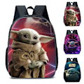 Pikkukuva 2 / 5: Yoda Vauva Reppu Lasten Juniorikoululaukku Matkaopiskelijan Olkahihnalaukku B