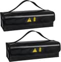 [KK] 2-pack E-bike Battery Fireproof Box - 1400°C Resistance, Waterproof & Explosion-proof Bag for Safe Storage & Transport