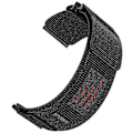 Miniatyrbillede 1 af 4: 24 mm nylon urrem til Suunto 9, 7 og Spartan Sport Wrist HR Baro Loop Fastener Design Multicolor Style B