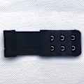 Miniatyrbilde 4 av 5: BH-forlenger 3 rader 2 kroker Justerbare universelle BH-båndforlengelsesstropper for kvinner Black