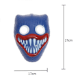 Miniatyrbilde 4 av 4: Halloween-maske med lys, skummel Halloween-kostymetilbehør for gutter, cosplay Halloween-kostyme for maskerade-fester, karneval, gaver Black