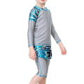 Pikkukuva 3 / 5: 2-15-vuotiaille tytöille Islamilainen Muslimi Uimapuvut Burkini Pääasiassa Harmaa Main Gray 7-8 Years