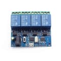 4-kanals USB-relämodul LCUS-4 Intelligent kontrollrelä Smart Switch USB 5V Smart Switch Blue