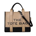 Miniatyrbillede 2 af 4: 2024 Ny Dame Canvas Taske, Trendy PU Læder Håndtaske, Top Håndtag Taske, Casual Crossbody Taske GRÅ (20cm<Max Længde<30cm)