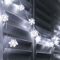 Miniatyrbilde 2 av 5: LED Hvit Snøfnugg Batteridrevet Innendørs Lyslenke Juledekorasjon Tre (40 LED)